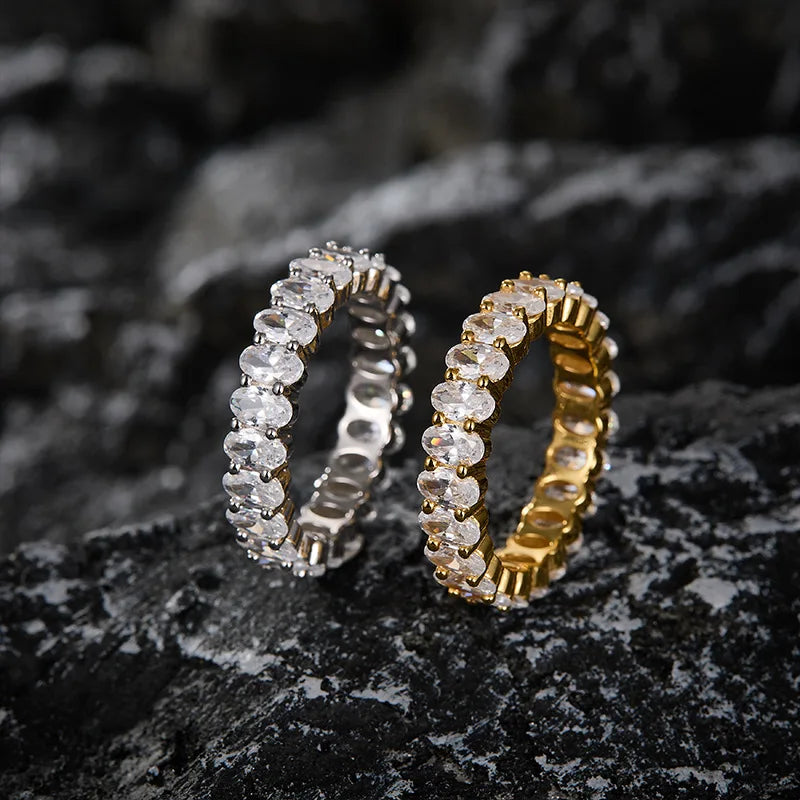 Anillo Aura Moissanite – Plata 925 Oval 0.3ct